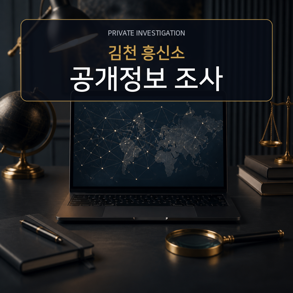 김천 디지털 공개정보 조사 전문 흥신소